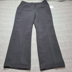 Kasper Pants Womens 10 Petite Black Classic Fit Kate Dress Career Trousers Lined